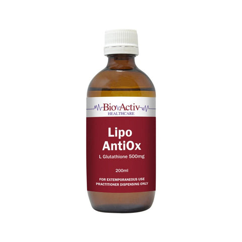 BioActiv Healthcare Lipo AntiOx (L-Glutathione 500mg) 200ml