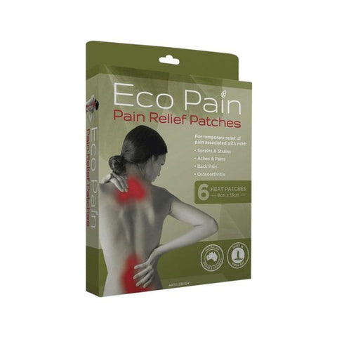 BYRON NATURALS Eco Pain Heat Patches x6