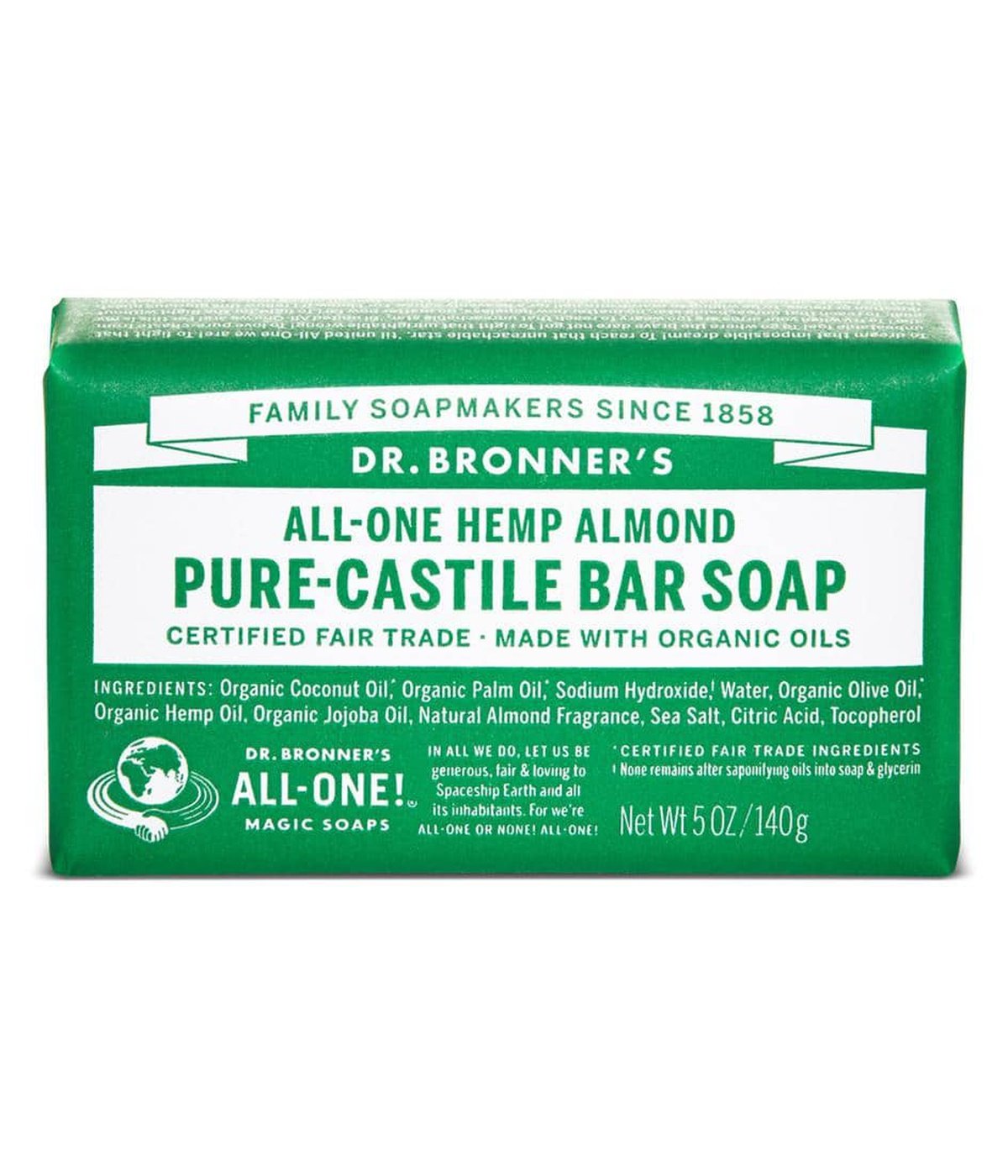 Dr Bonner's Almond Soap 140g
