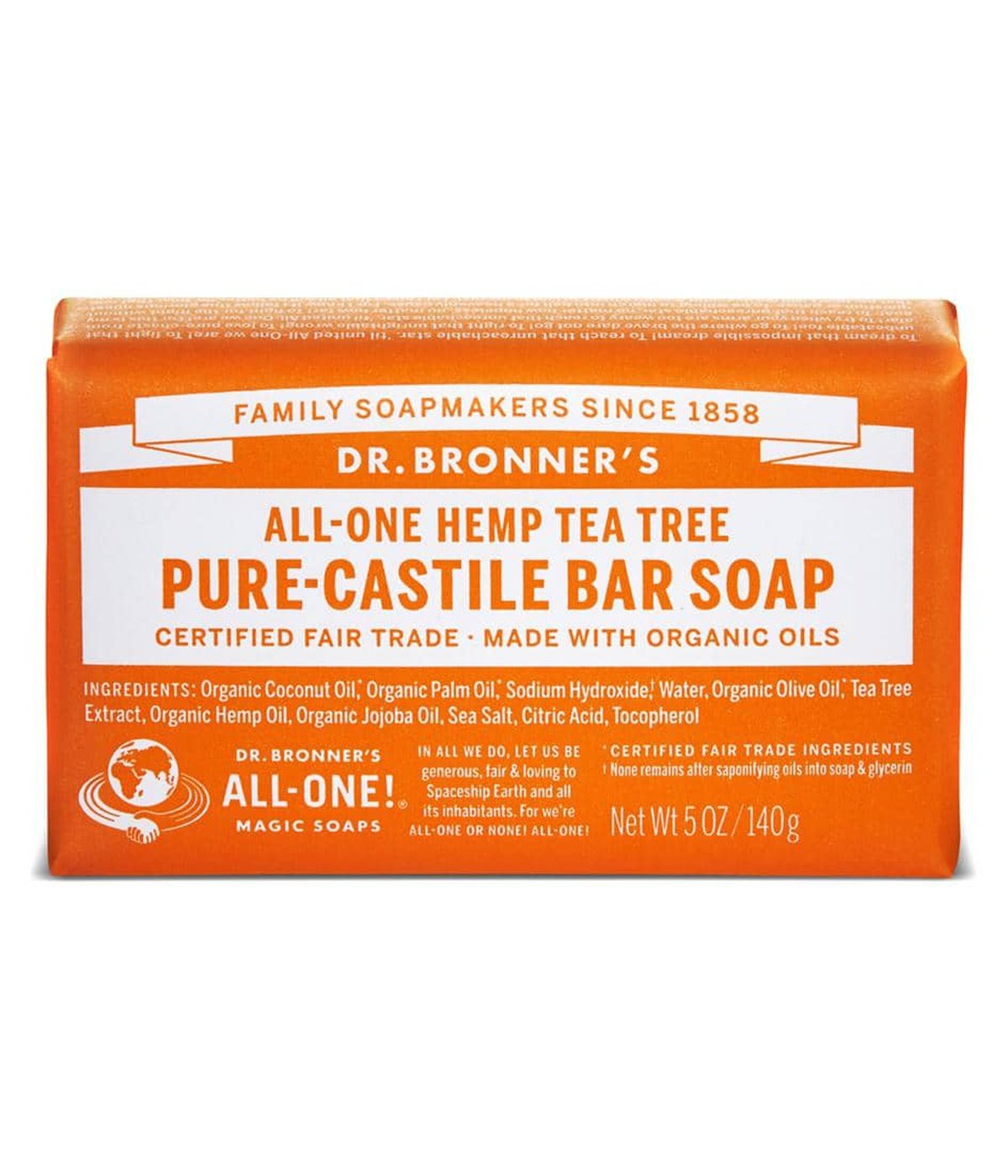 Dr Bonner's Tea Tree Soap 140g