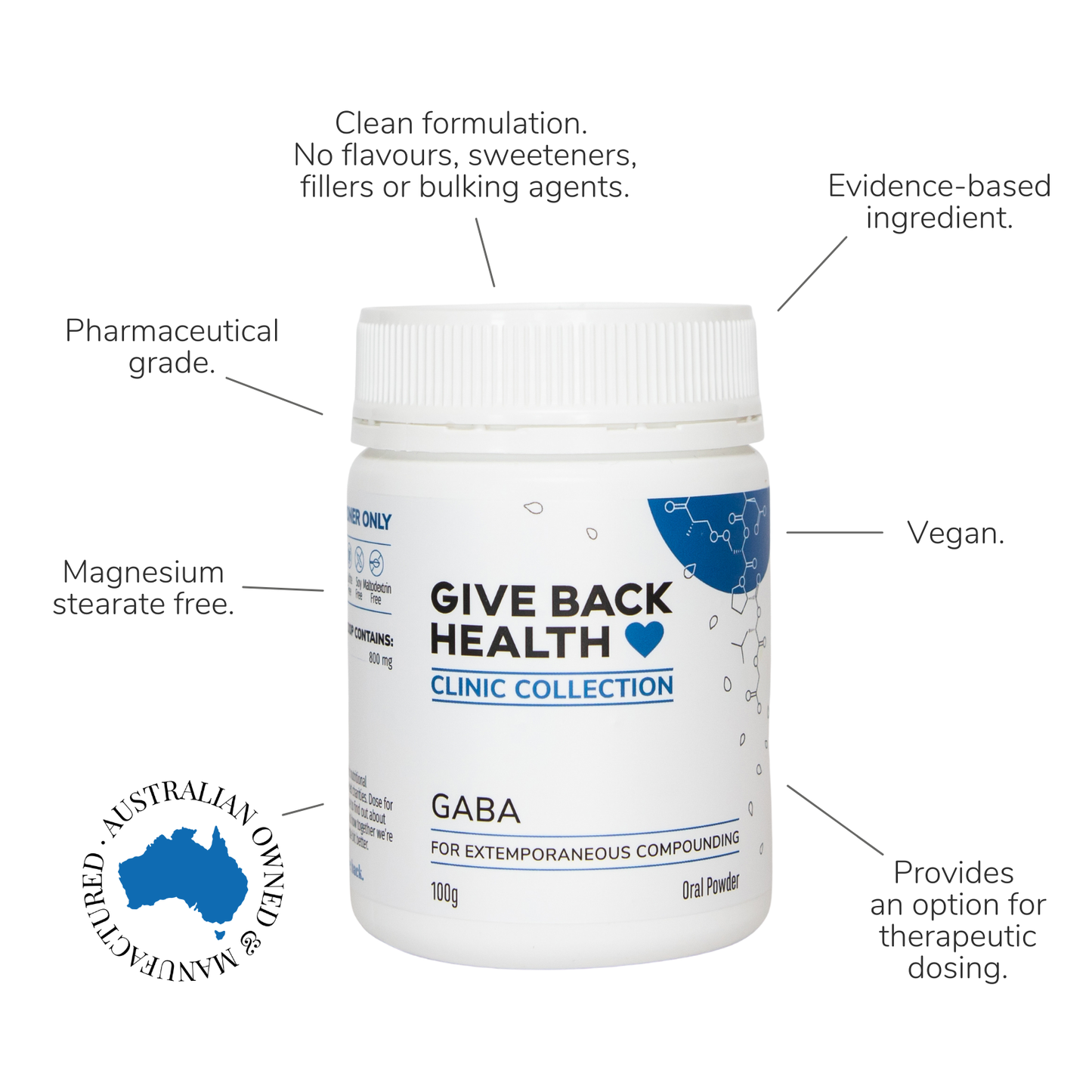 Give Back Health GABA 100g