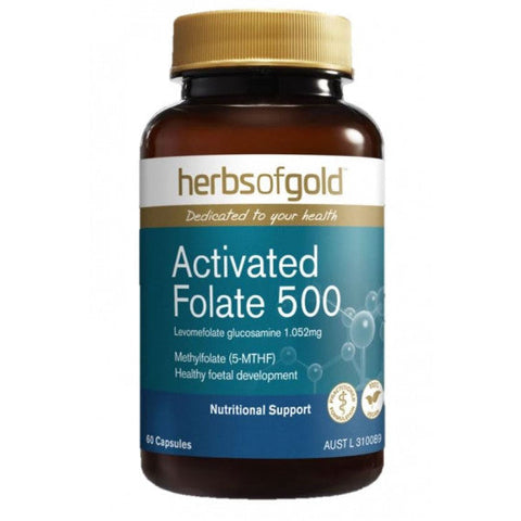 Herbs of Gold Activated Folate 500 60vc