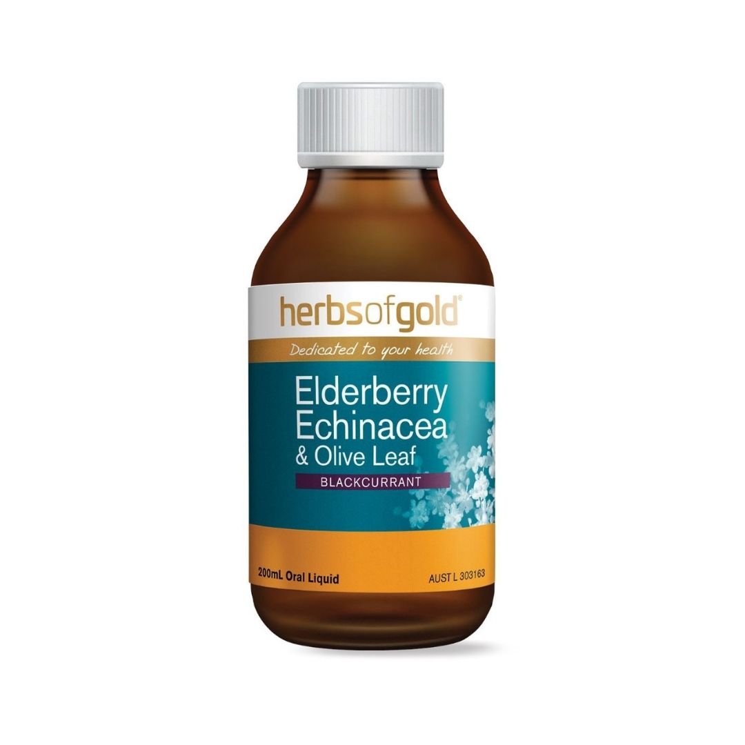 Herbs of Gold Elderberry Echinacea & Olive Leaf 200ml