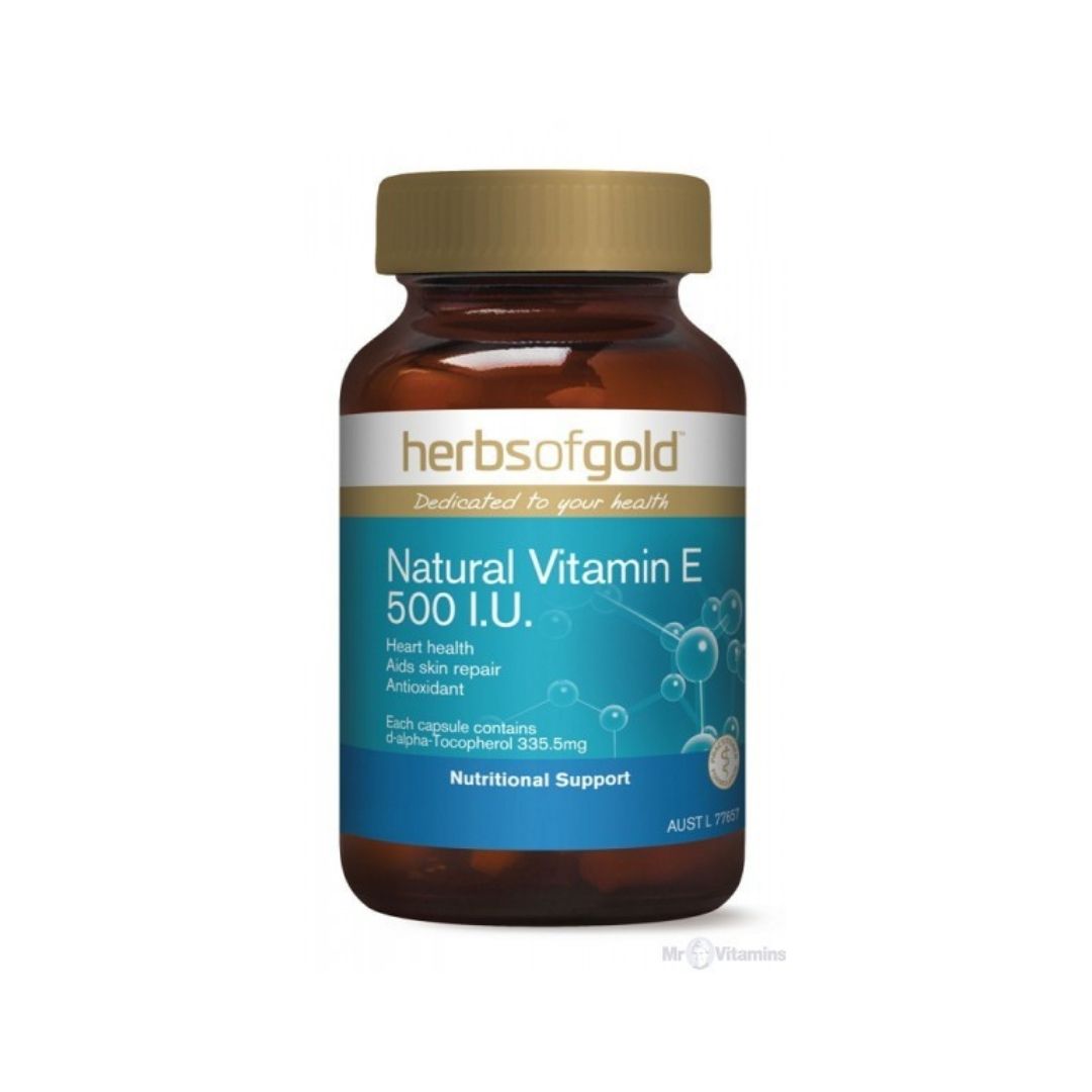 Herbs of Gold Natural Vitamin E 500IU 50c