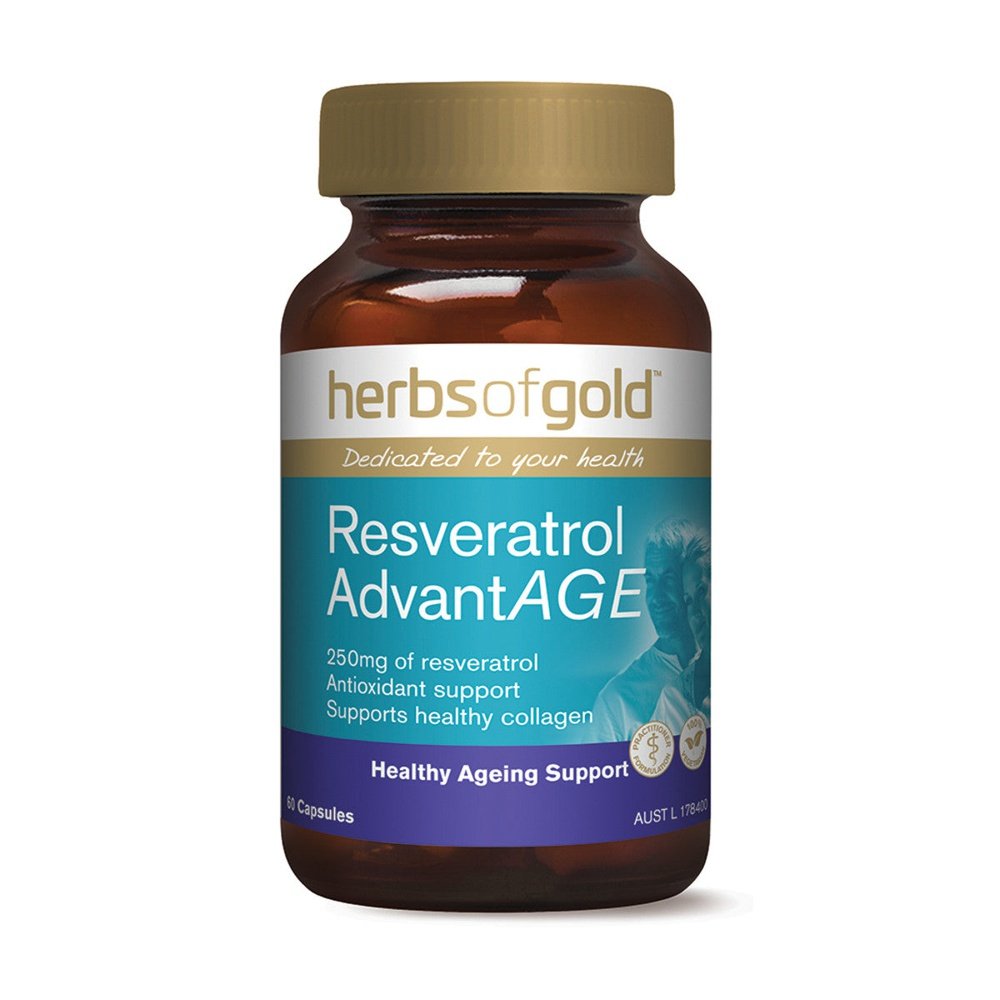 Herbs of Gold Resveratrol Advant-Age 60vc