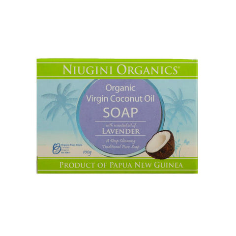 Niugini Virgin Coconut oil Soap- Lavender 100g