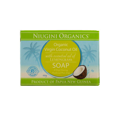 Niugini Virgin Coconut oil Soap- Lemongrass 100g
