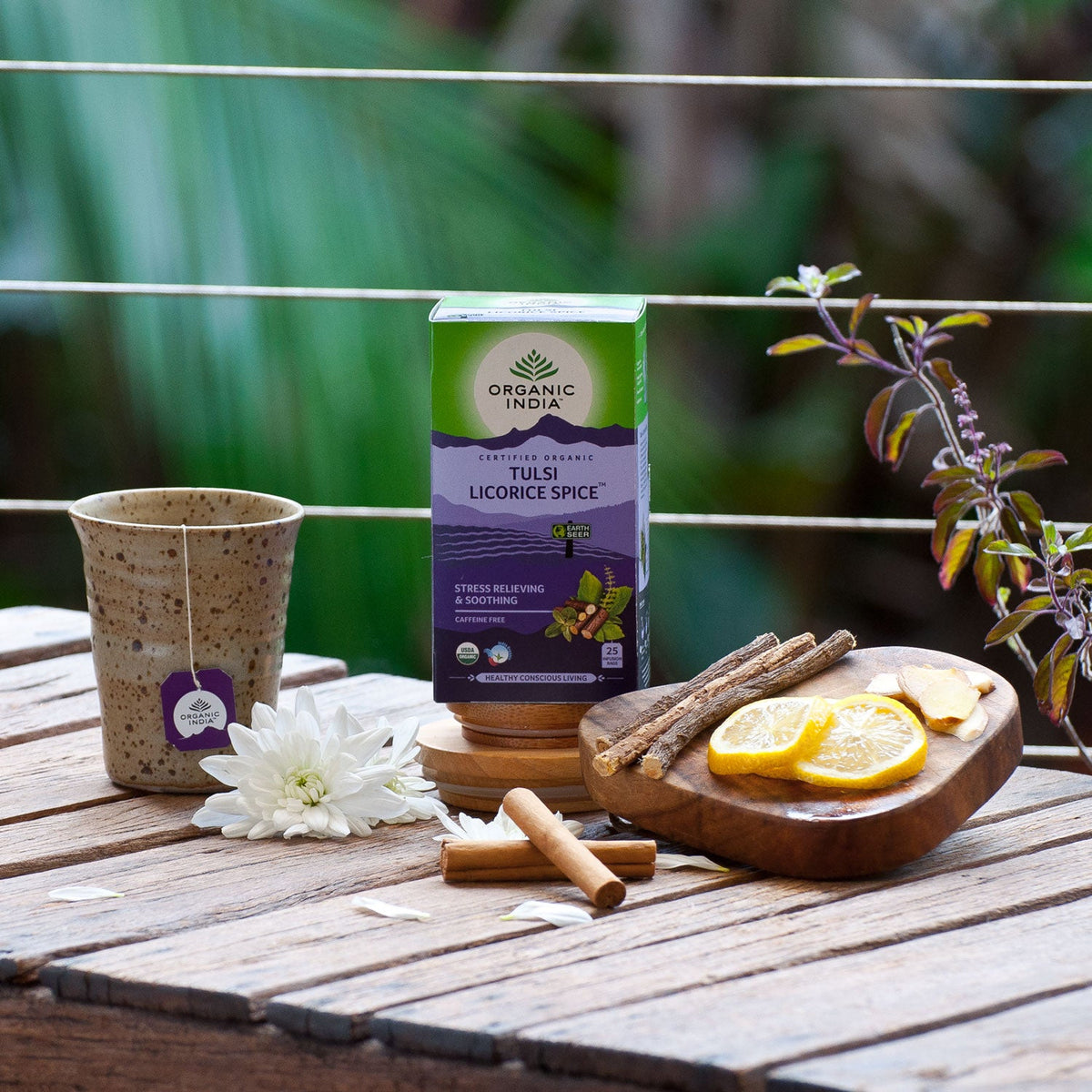 Organic India Tulsi Licorice Spice 25 tea bags Cherish Health