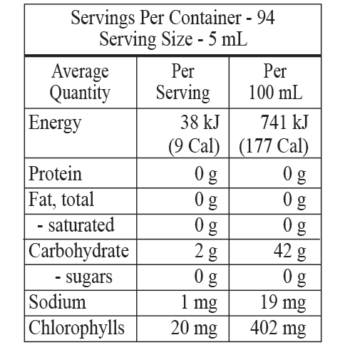 Nature's Sunshine Chlorophyll Liquid 473ml