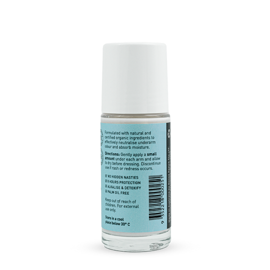 Noosa Basics Deodorant Roll On - Bi-carb Free with Magnesium + Coconut & Lime 50ml