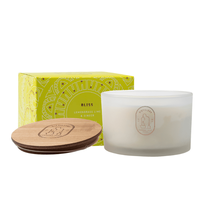 Distillery Fragrance House Soy Candle Bliss (Lemongrass Lime & Ginger) 450g
