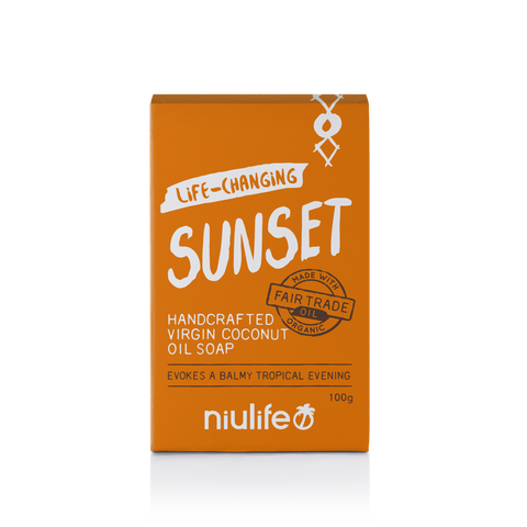 NIULIFE Coconut Oil Soap- Sunset 100g