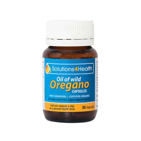 Solutions 4 Health Oil of Wild Oregano 30 Veg Caps