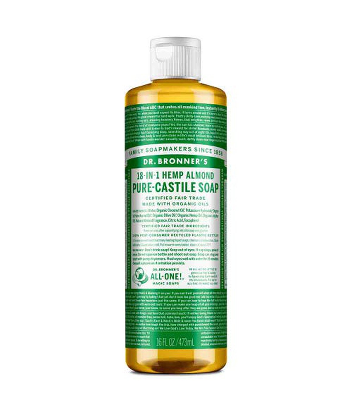 Dr Bronner's Liquid Soap Almond 473ml