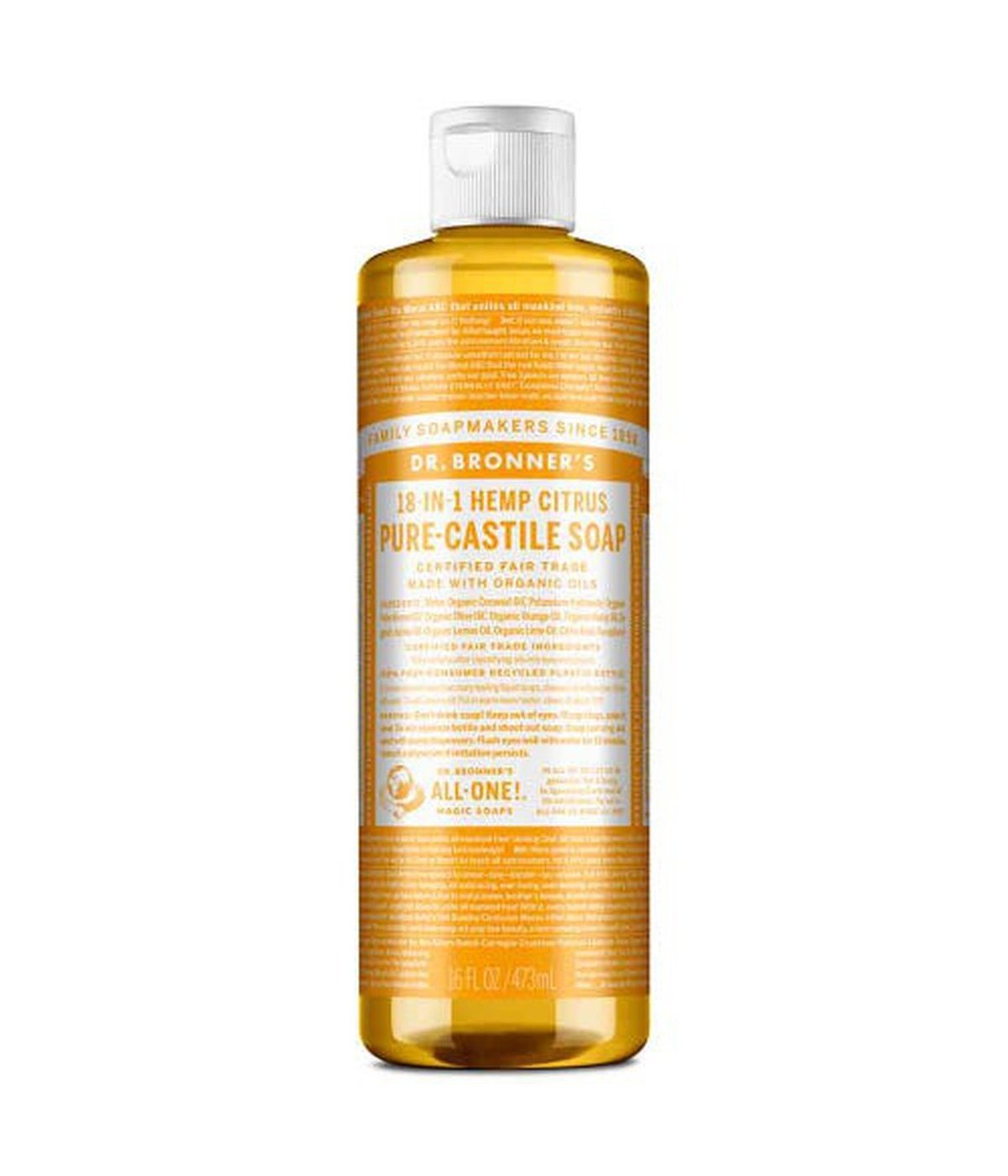 Dr Bronner's Liquid Soap Citrus 473ml