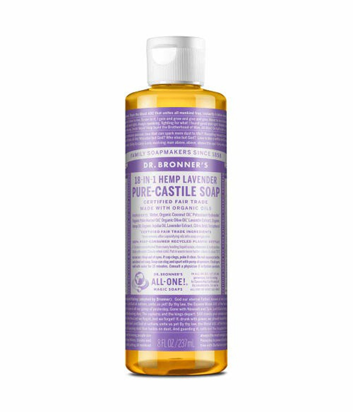 Dr Bronner's Liquid Soap Lavender 237ml