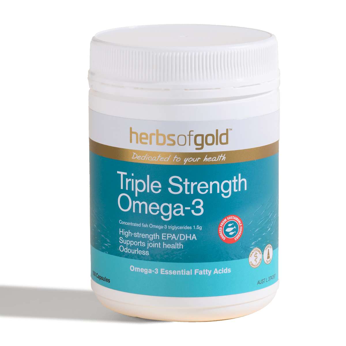 Herbs of Gold Triple Strength Fish Oil 150c
