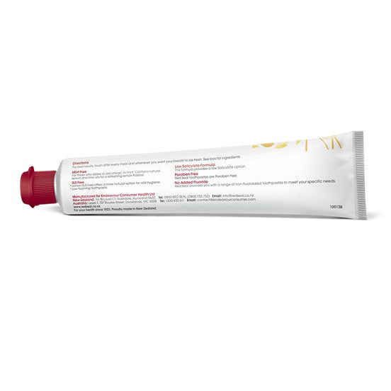 Red Seal Lemon SLS Free Toothpaste 100g