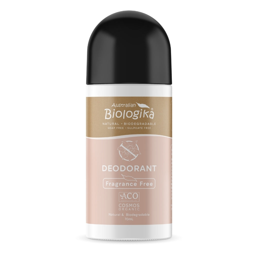 Biologika Fragrance Free Organic Deodorant Roll On (ACO) 70mL