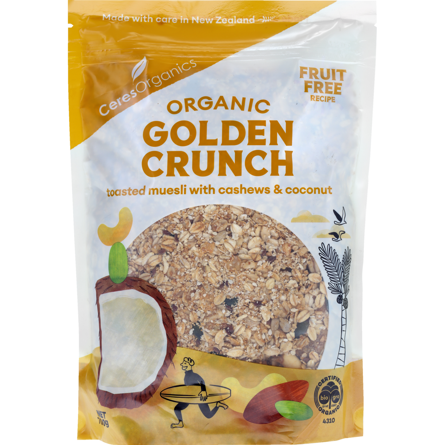 Ceres Organic Golden Crunch Muesli 700g