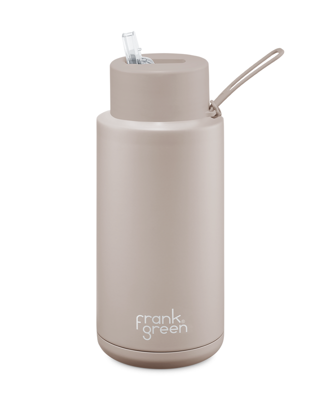 Frank Green 34oz Ceramic Reusable Bottle - Moon Dust (1 Litre)