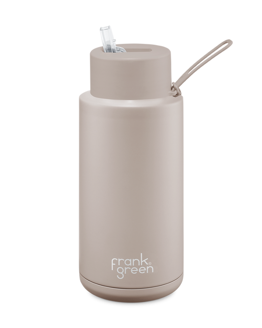 Frank Green 34oz Ceramic Reusable Bottle - Moon Dust (1 Litre)