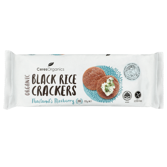 Ceres Organic Black Rice Crackers - Original 115g