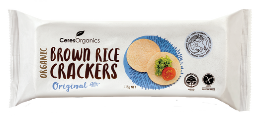 Ceres Organic Brown Rice Crackers Original 115g