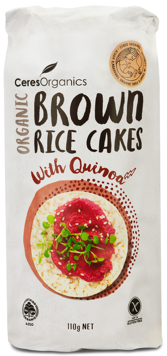 Ceres Organic Brown Rice Cakes with Quinoa - 110g