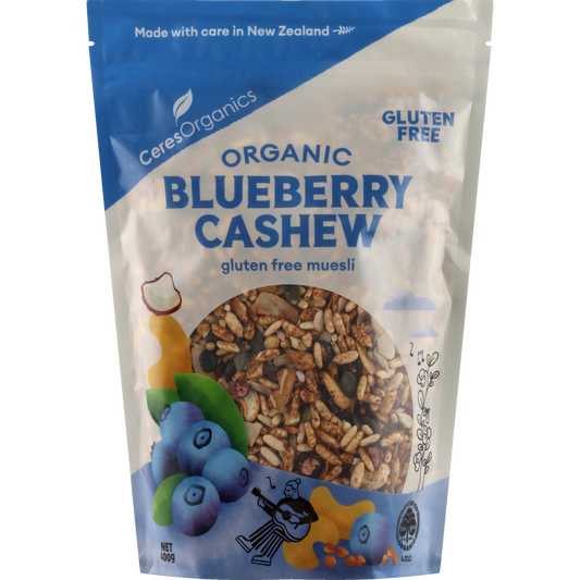 Ceres Organics Gluten Free Blueberry Cashew Muesli 400g