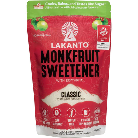 LAKANTO Monkfruit Sweetener 500G