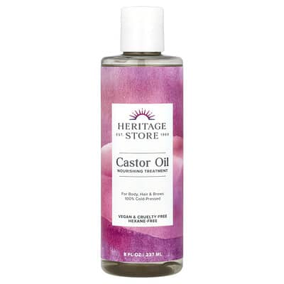 Heritage Store Castor Oil 100% Cold Pressed 237ml