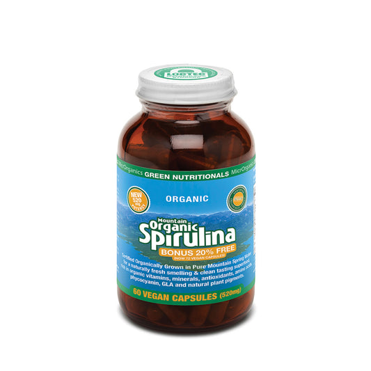 MicrOrganics Mountain Organic Spirulina 520mg 60c