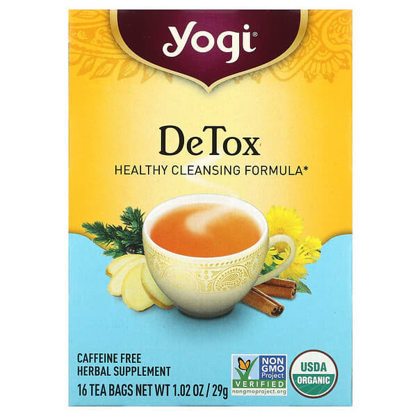 YOGI TEA Herbal Tea Bags DeTox - 16 Tea Bags