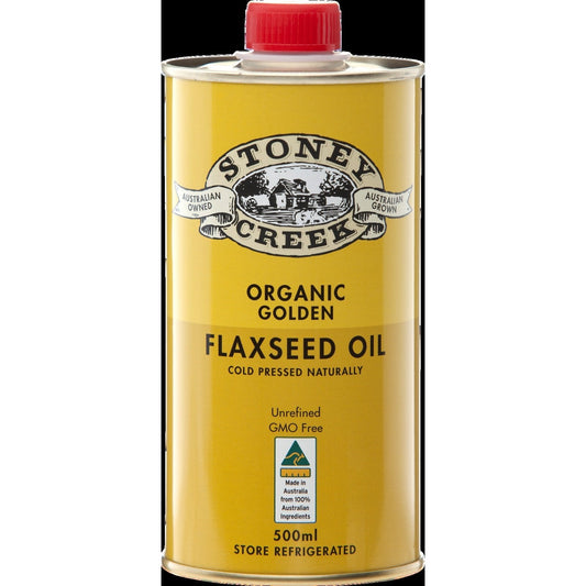 Stoney Creek Flaxseed Oil Golden Organic 500ml