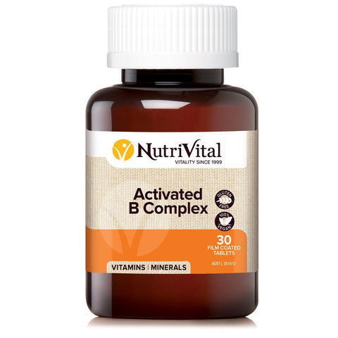 NutriVital Activated B Complex 30 Tablets