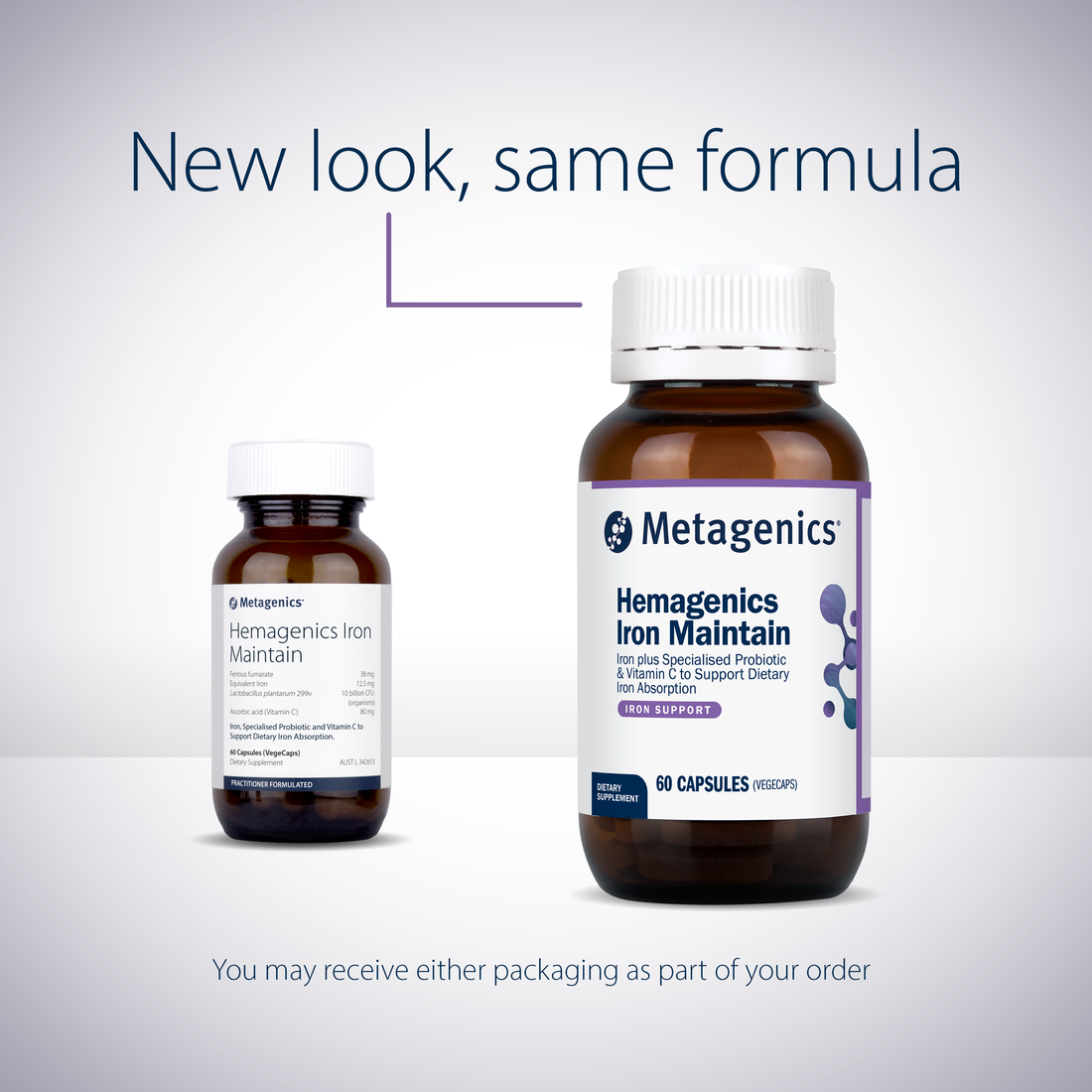 Metagenics Hemagenics Iron Maintain 60 Capsules