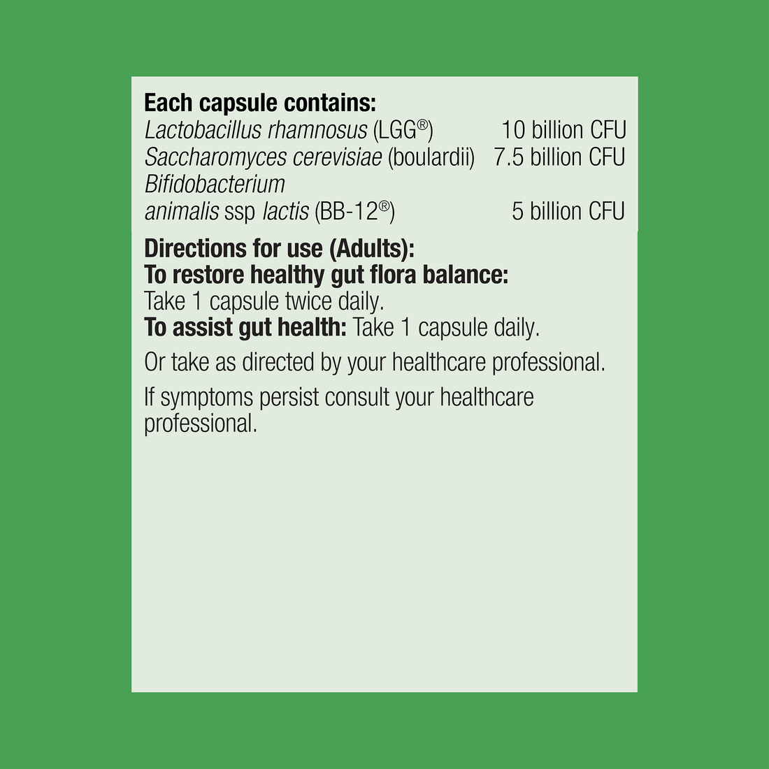 Metagenics UltraFlora Intensive Care Probiotic 60 caps