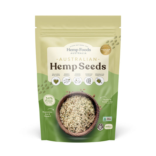 Hemp Foods Australian Hemp Seeds Hulled 800g