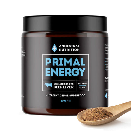 Ancestral Nutrition Primal Energy - Grass Fed Beef Liver 100g