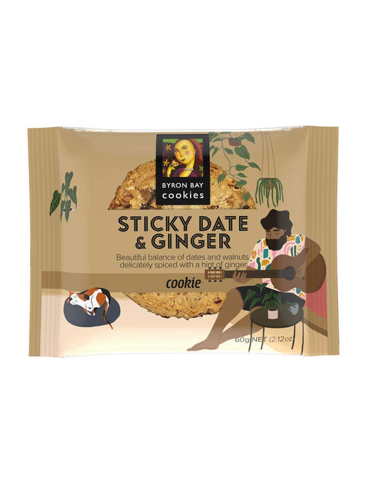 Byron Bay Sticky Date & Ginger Cookie 60g