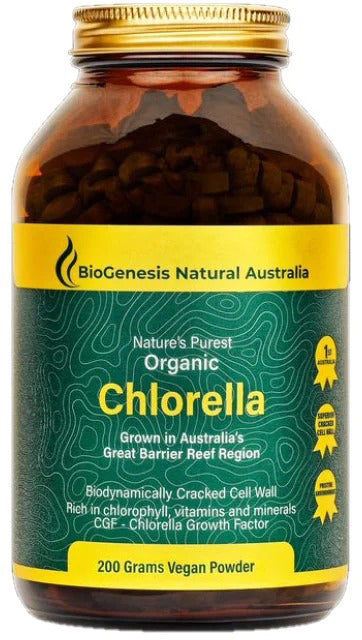 BioGenesis Organic Chlorella Powder 200G