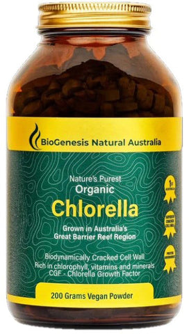 BioGenesis Organic Chlorella Powder 200G