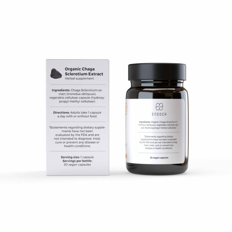 Endoca Chaga Sclerotium Mushroom Extract 30 caps