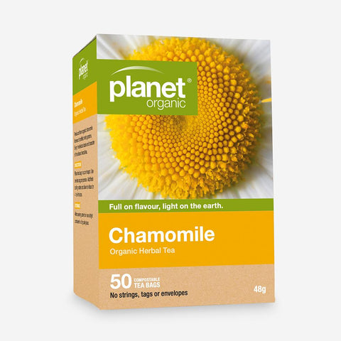 PLANET ORGANIC TEA BAGS CHAMOMILE 50 TEA BAGS