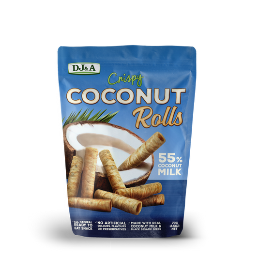 DJ&A Crispy Coconut Rolls 70g