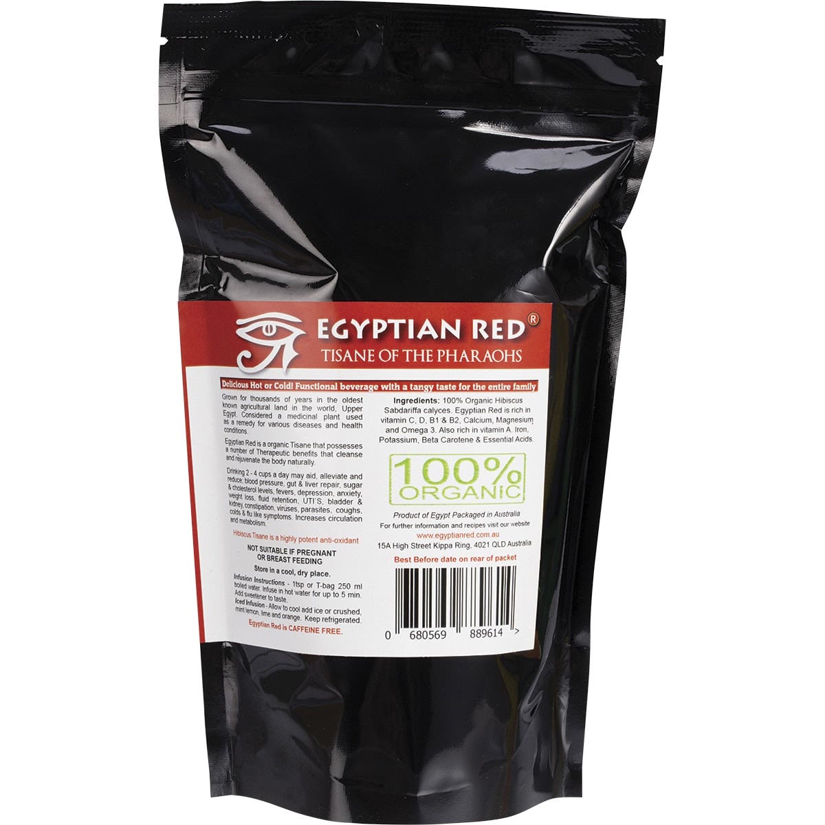 Egyptian Red Hibiscus Herbal Tea 40pk