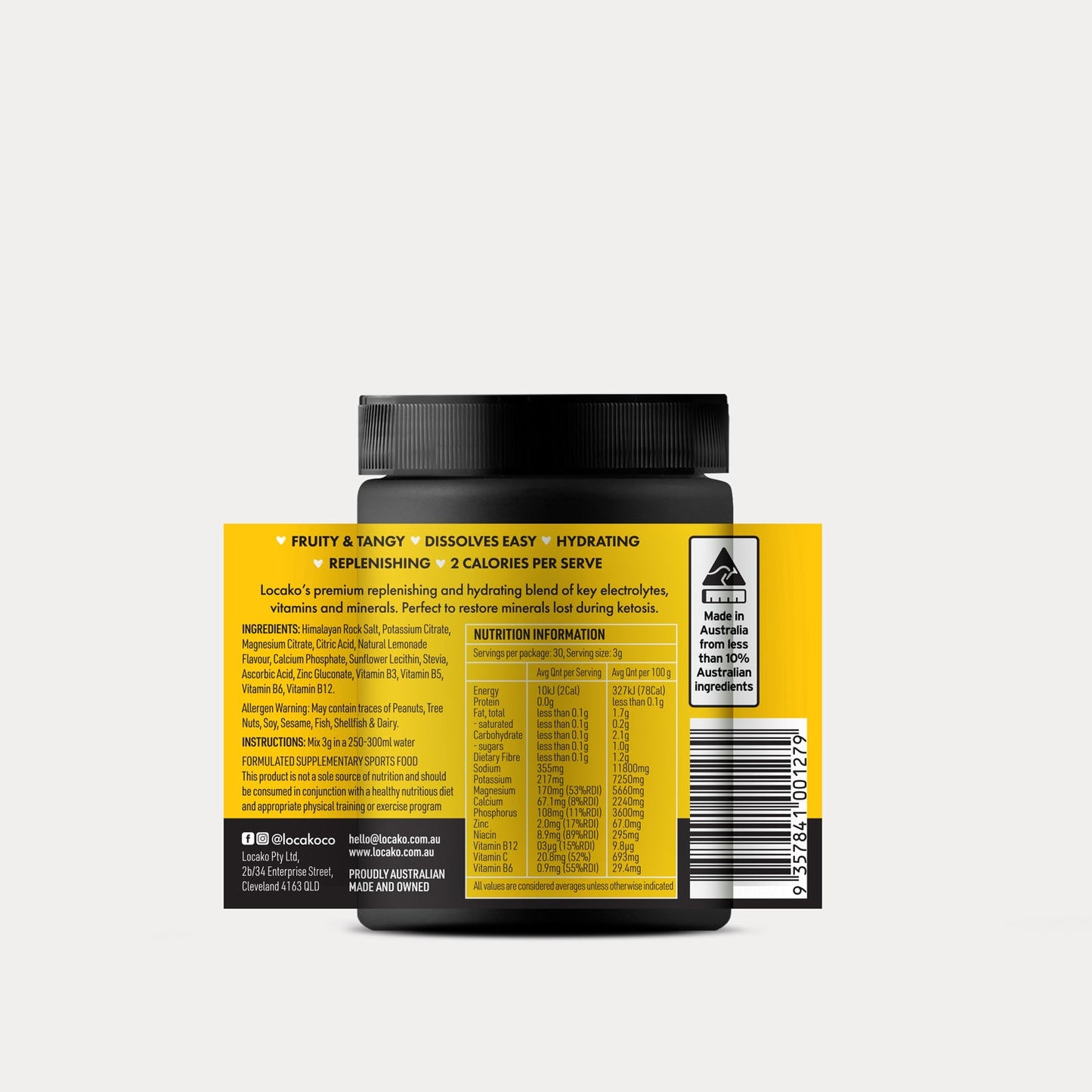 Locako Electrolytes - Lemonade 90g