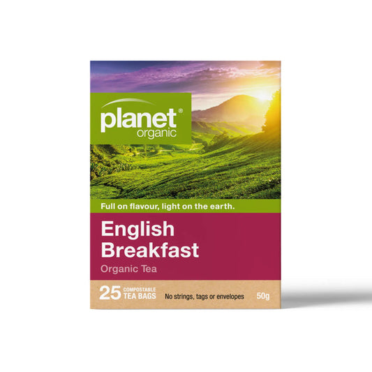 Planet Organic English Breakfast 25tb