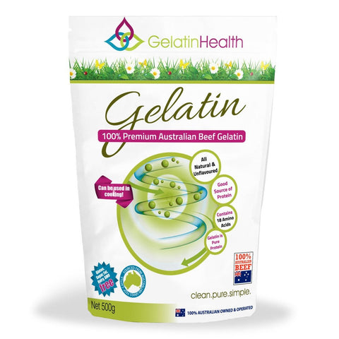 GELATIN HEALTH Beef Gelatin Food Grade 500G